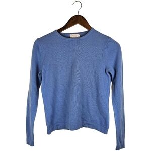 Marshall Field Blue Cashmere Long Sleeve Top Size S
